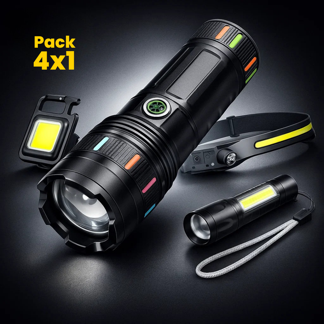 Pack 4x1 Laser Pro Max™ – Iluminación de uso real