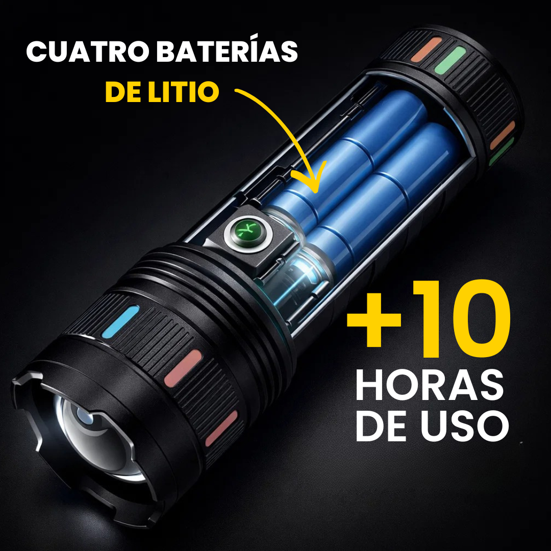 Laser Pro Max™ – Linterna táctica de largo alcance 800M